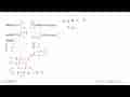 Matriks A=(1 -1/3 -2 1) adalah invers dari matriks B=(x+4 1