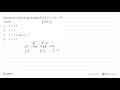 Pembuat nol dari fungsi kuadrat f(x) = x^2 -14x + 49 adalah