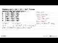 Diketahui g(x)=(2x+1)(1-3x)^4 . Turunan pertama fungsi g(x)