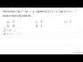 Diketahui f(x)=p x+q . Apabila f(1)=2 dan f(-2)=-7 maka