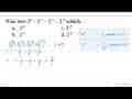 Nilai dari 2^(0)-2^(-1)-2^(-2)-2^(-3) adalah...