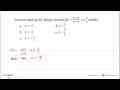 Asimtot tegak grafik fungsi rasional f(x) = (5-6x)/(2x-5),