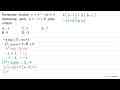 Persamaan kuadrat y = x^2 - 3x + 5 memotong garis y = -x +