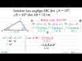 Tentukan luas segitiga ABC jika sudut A=30, sudut B=60 dan