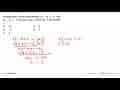 Penyelesaian sistem persamaan 2y-5x=-21 dan 3y+2x=-3 adalah