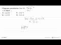 Himpunan penyelesaian dari 3x - 7 => 2x + 4 adalah.... A. x