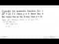 Consider the quadratic. function f(x)= px^2 + px + r, where