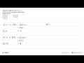 Diketahui fungsi linier f(x)=2x+1 Salah satu titik yang