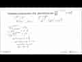 Tentukan penyelesaian dari pertidaksamaan (1/9)^(x^2-2x-6)