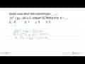 Salah satu akar dari persamaan 2x^2 +px - 30 = 0 adalah -6.