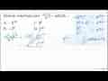 Bentuk sederhana dari (-4^(5) x 8^(-2))/(16^(-3))