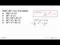 Hasil integral (8x^3+2x+3) dx adalah ....