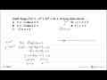 Grafik fungsi f(x)=-x^3+3x^2+9x+10 turun pada interval ....