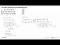 Tentukan himpunan penyelesaian dari: x+y+z=9 (1) 2x+y+2z=15