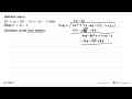 Buktikan bahwa: 2x^2+xy-6y^2-5x+11y-3 habis dibagi x+2y-3