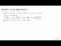 Jika f(x)=cos 3 x . Maka f'(pi / 2)=...