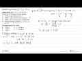 Diketahui fungsi kuadrat g(x)=1/2(x-6)^2+2 dengan daerah