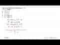 Nilai x yang memenuhi pertidaksamaan x^2-4x+3<7-x adalah .