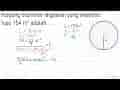 Panjang diameter lingkaran yang memiliki luas 154 m^2