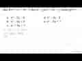 Jika f(x)=x^(2)-4 x-3 dan (f-g)(x)=2 x+5 , maka g(x)= a.