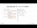 Jenis akar-akar 3x^2 - 2x + 4 =0 adalah...