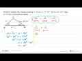 Diketahui segitiga ABC dengan panjang a=20 cm, m sudut