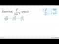 Hasil dari (4^((3)/(2)))/(sqrt[4]{4^(-2))) adalah