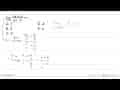 lim x->tak hingga (3x+6)/(x-3)=