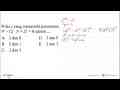 Nilai x yang memenuhi persamaan 9^x-12.3^x+27=0 adalah ....