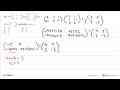 Jika A=(2 -1 1 a b c), B=(-2 1 1 -1 0 2), dan AB=(-5 5 3