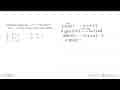 Diketahui fungsi f(x)=3x+2 dan f(g(x))= -12x+23, nilai