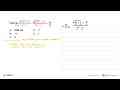 Nilai limit x mendekati tak hingga akar(x+1-2)/(x-1)= ....