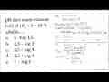 pH dari asam etanoat 0,02 M (Ka = 2 x 10^(-5)) adalah