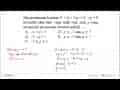 Jika persamaan kuadrat x^2 + (p + 1)x + (2 - p) = 0