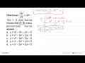 Ditentukan dy/dx=3x^2-10x+2 dan kurva melalui titik (1,3)