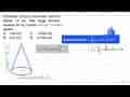 Diketahui jari-jari alas suatu kerucut adalah 14 cm. Jika