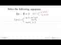 Solve the following equations. |2x-3|=3