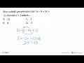 Jika x adalah penyelesaian dari 5x-8=3x+12, nilai dari x+3