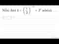 Nilai dari 4 x((1)/(2))^(-3)+2^(0) adalah ...