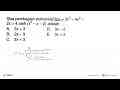 Sisa pembagian polinomial f(x)=3x^3-4x^2-2x+4 oleh