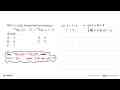 Nilai x yang memenuhi persamaan 10log(2x-5)=10log(x+3)