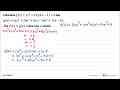 Diketahui f(x)=(x^2+7x)(3x-1)+5 dan