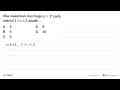 Nilai maksimum dari fungsi y=2^x pada interval 1<=x<=3