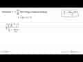 Tentukan y'=dy/dx dari fungsi implisit berikut. x+xy+y=2