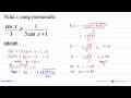 Nilai x yang memenuhi: (cos x)/3 = 1/(3 cos x + 1)