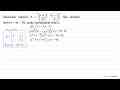 Diketahui matriks A=[x+1 x-1 2 x x] . Jika berlaku det(A)=4