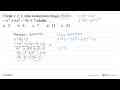 Untuk x >= 1, nilai maksimum fungsi f(x) = -x^3 + 6x^2 - 9x