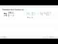 Tentukan limit berikut ini. lim x->pi/2 (cos x)/(pi/2-x)