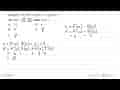 Jika f(2)=3, f'(2)=6, g(2)=1, g'(2)=4 dan h(x)=f(x) .