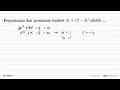 Penyelesaian dari persamaan kuadrat 3x = 15 - 3x^2 adalah